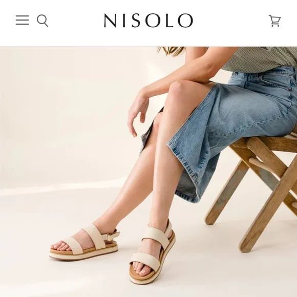 NISOLO Bundle! (2) pairs of Nisolo Flatform sandals for the price of one! Sz 6.5