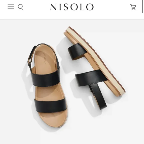 NISOLO Bundle! (2) pairs of Nisolo Flatform sandals for the price of one! Sz 6.5