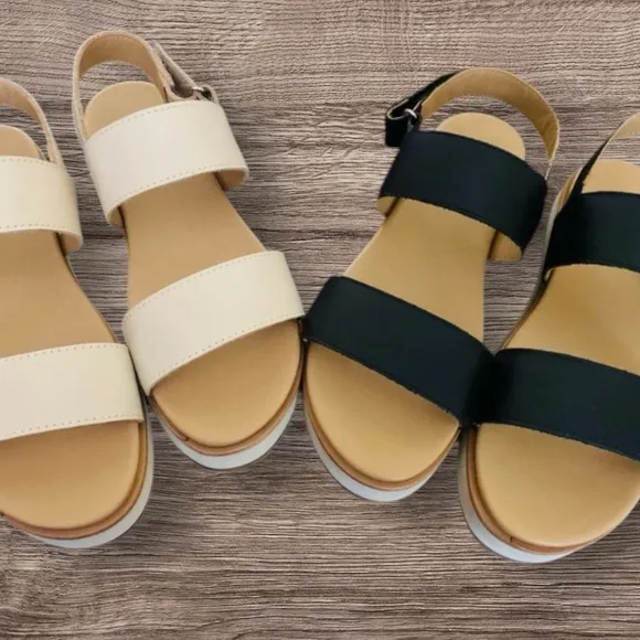NISOLO Bundle! (2) pairs of Nisolo Flatform sandals for the price of one! Sz 6.5