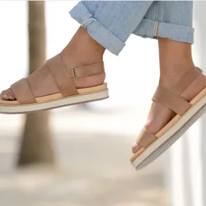 Nisolo Ella Go Yo Leather Flatform Sandals 2.0 Size 6