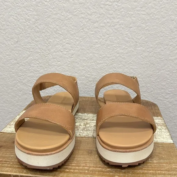 Nisolo Ella Go Yo Leather Flatform Sandals Size 10
