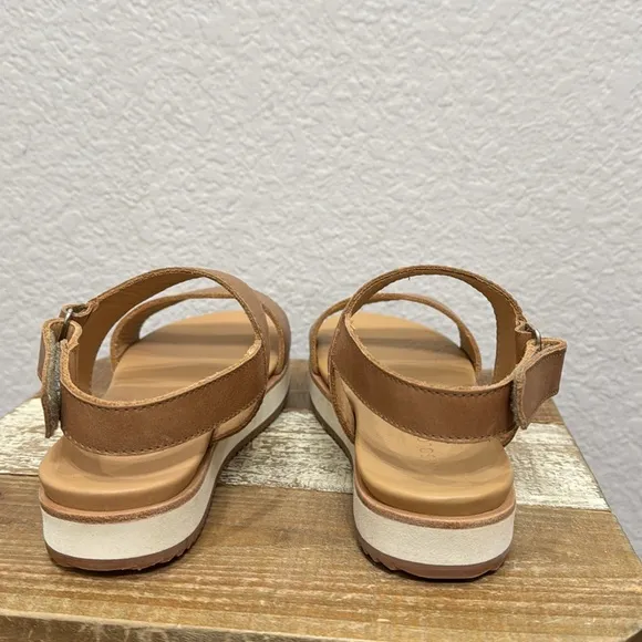 Nisolo Ella Go Yo Leather Flatform Sandals Size 10