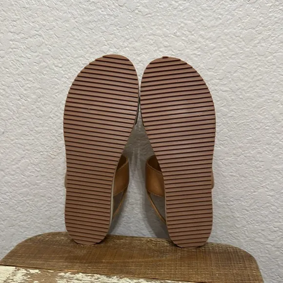 Nisolo Ella Go Yo Leather Flatform Sandals Size 10