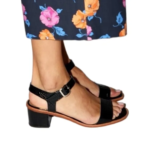 NO. 6 | Palermo Nude Patent Leather Sandals in Size US 7