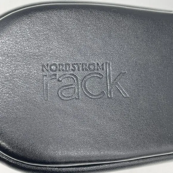 Nordstrom Rack Caleigh Crossover Slide / Sandals Women's 9M Black Platform