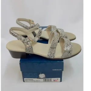 NWB! SAS Women's Savanna Sandals Multi/Snake Gold 11.5 M (B)