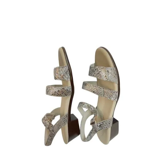 NWB! SAS Women's Savanna Sandals Multi/Snake Gold 11.5 M (B)