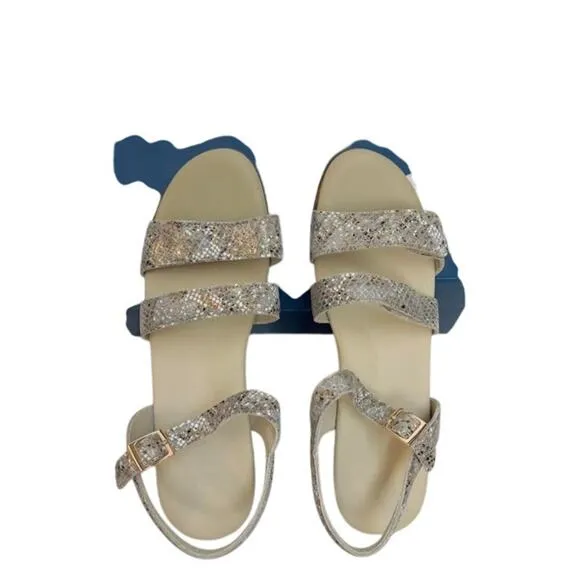 NWB! SAS Women's Savanna Sandals Multi/Snake Gold 11.5 M (B)
