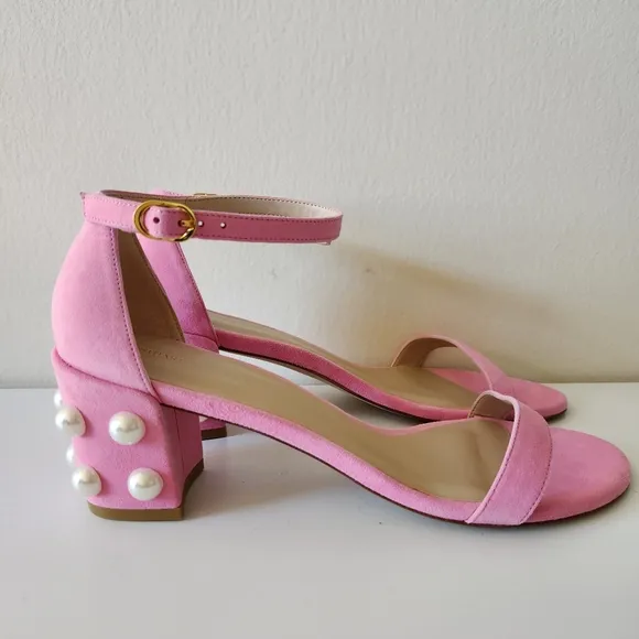 NWB STUART WEITZMAN Simple Imitation Pearl Sandal
