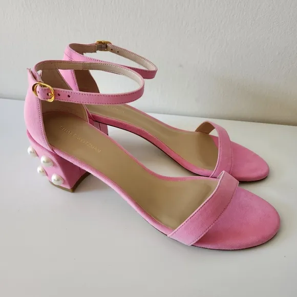 NWB STUART WEITZMAN Simple Imitation Pearl Sandal