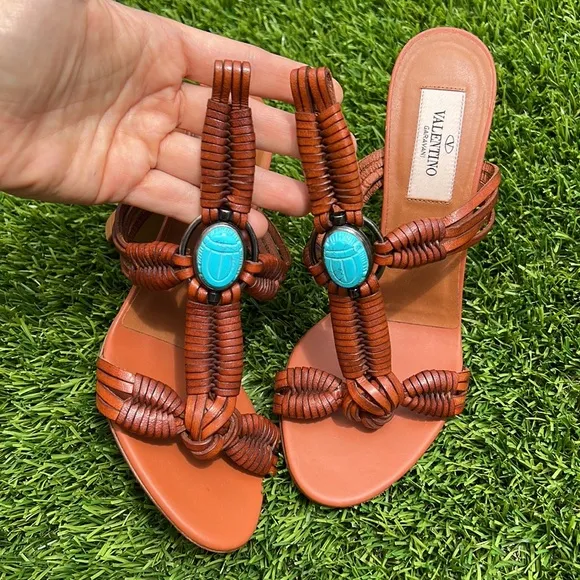 NWB Valentino Scarab Sandals size 35