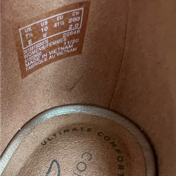 NWOB Clark’s wedge sandals