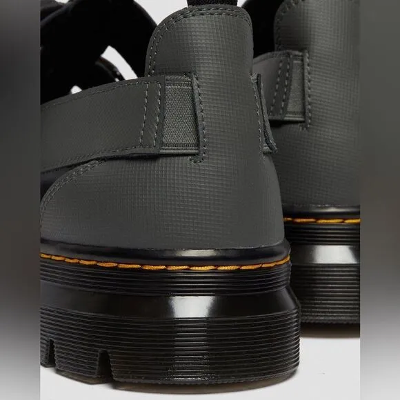 NWOB Dr. Martens Pearson Webbing  Element Sandals in Black unisex Leather