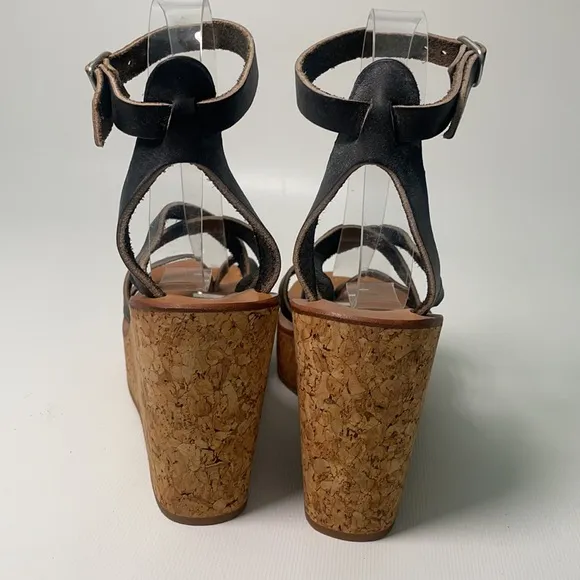 NWOB K. Jacques Cunegonde Wedge Sandals - sz 36