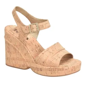 NWOB Korks Bardot II Wedge Comfort Sandals in Natural