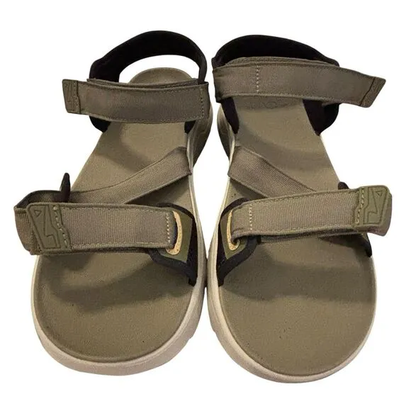 NWOB MENS SIZE 11 DARK OLIVE TEAL 1124049 TEVA ZYMIC TRAVEL SPORT SANDALS