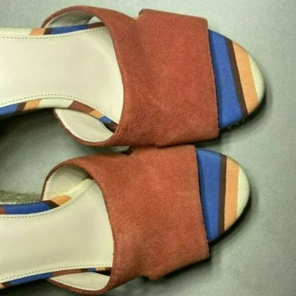NWOB MSRP $160 Cole Haan Giselle Hi Espadrille Wedge Sandals Women's Size 9