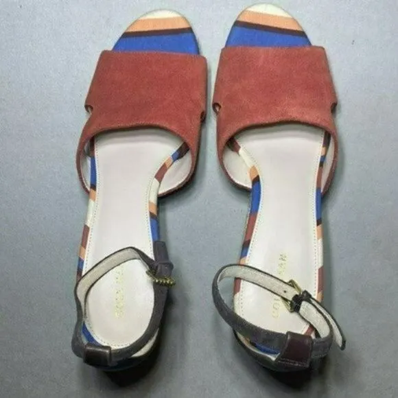 NWOB MSRP $160 Cole Haan Giselle Hi Espadrille Wedge Sandals Women's Size 9