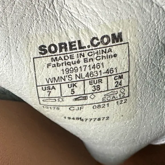 NWOB*** SOREL CAMERON FLATFORM MULE WEDGE SANDALS WOMENS Light Blue Size 7