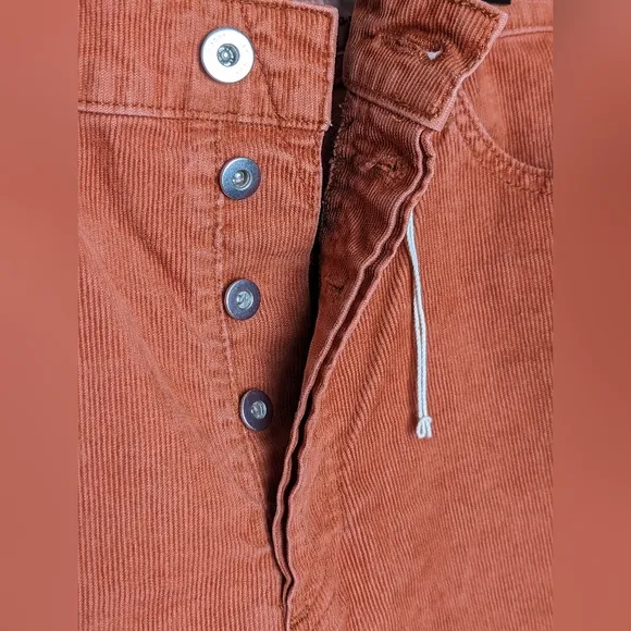 NWOT AG Adriano Goldschmied Alexxis High Rise Corduroy Shorts - Cinnamon