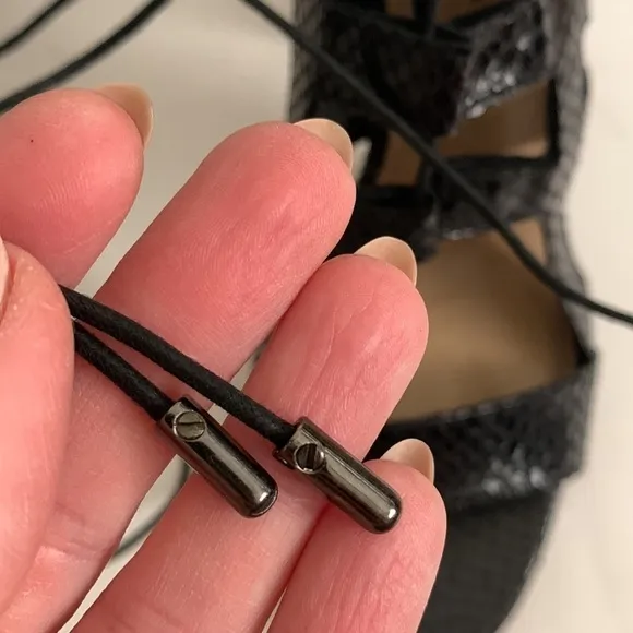 NWOT BCBG MaxAzria Lace Up Heels Sandals