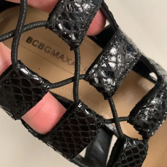 NWOT BCBG MaxAzria Lace Up Heels Sandals