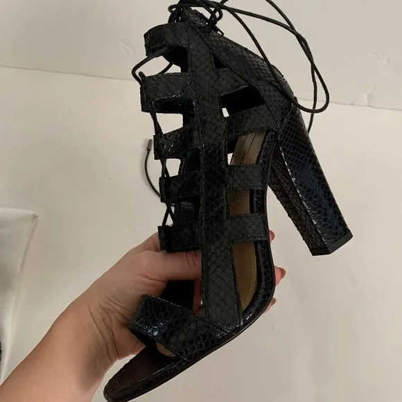NWOT BCBG MaxAzria Lace Up Heels Sandals