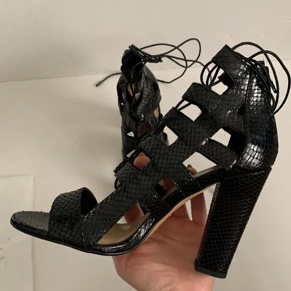 NWOT BCBG MaxAzria Lace Up Heels Sandals