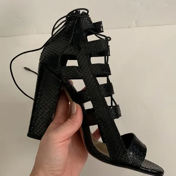 NWOT BCBG MaxAzria Lace Up Heels Sandals