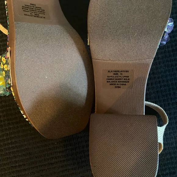 NWOT Betsey Johnson Pink and Purple Sandals with Sparkling Details