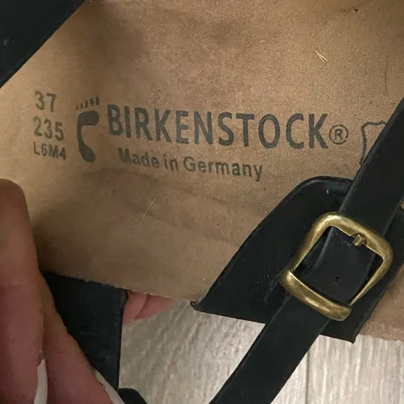NWOT Birkenstock Sandals Black Women’s EU37/US 6.5 Made in Germany