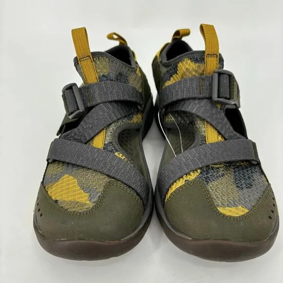 NWOT Chaco Odyssey Print Sandals Closed Toe Olive Camo Camouflage Women's Size 7