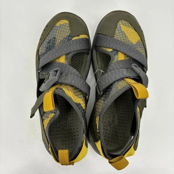 NWOT Chaco Odyssey Print Sandals Closed Toe Olive Camo Camouflage Women's Size 7