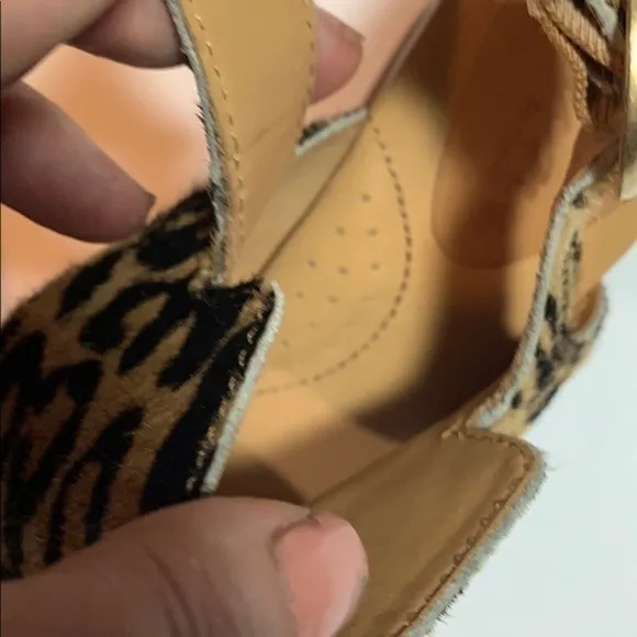 NWOT ▶️ Crown by Born ◀️ Gaby Leopard Sandals
