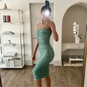 NWOT House of CB Sasha Strapless Dress Ivy Green Size XS
