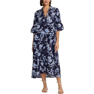 NWOT Johnny Was Magnolia Floral Ruffle Sleeve Maxi Dress Size XS