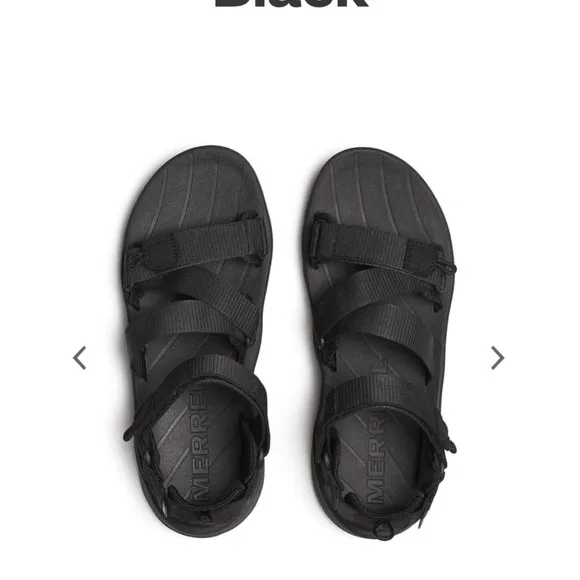 NWOT Men's Merrell Speed Fusion Sport RMX sandals in Black, Size 13
