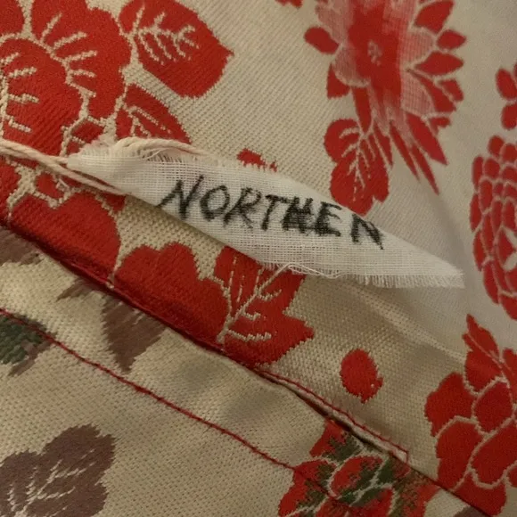 NWOT NORTHERN Anthropologie Jaquard Floral Midi Sirt.  Sz S