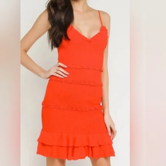 NWOT Olivaceous Smocked Dress size Medium