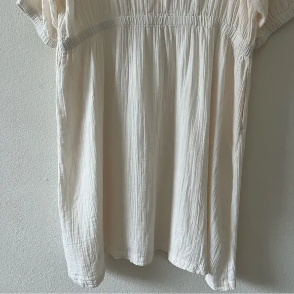 NWOT Pact 100% Organic Cotton Coastal Double Gauze Crossover Dress SZ XXXL
