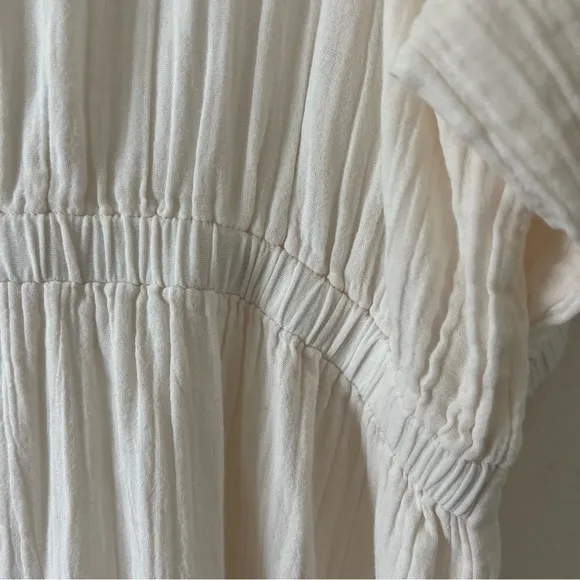NWOT Pact 100% Organic Cotton Coastal Double Gauze Crossover Dress SZ XXXL
