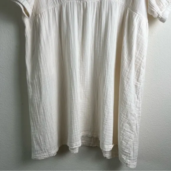 NWOT Pact 100% Organic Cotton Coastal Double Gauze Crossover Dress SZ XXXL