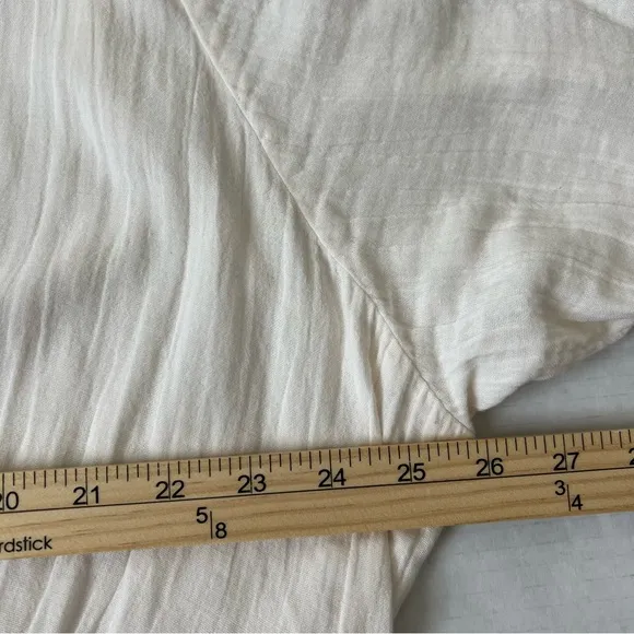 NWOT Pact 100% Organic Cotton Coastal Double Gauze Crossover Dress SZ XXXL