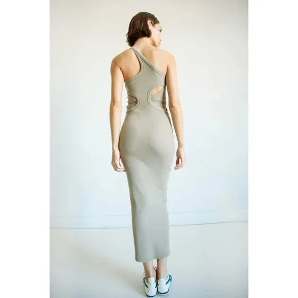 NWOT The Line by K Gael Dress in Artichoke