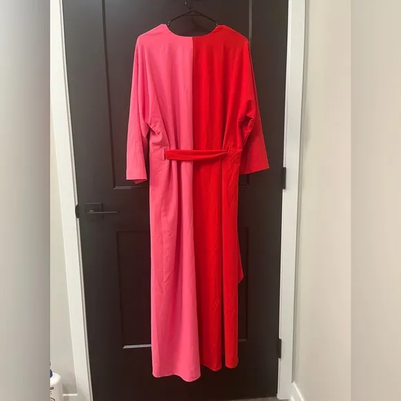 NWOT Tuckernuck x India Hicks Scarlet and Hot Pink Madame G Caftan Dress Size XS