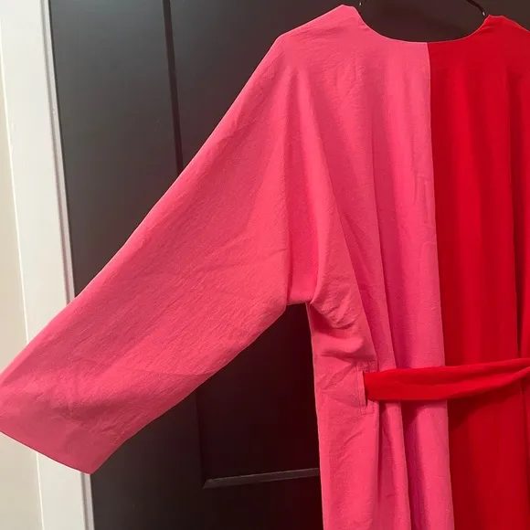 NWOT Tuckernuck x India Hicks Scarlet and Hot Pink Madame G Caftan Dress Size XS