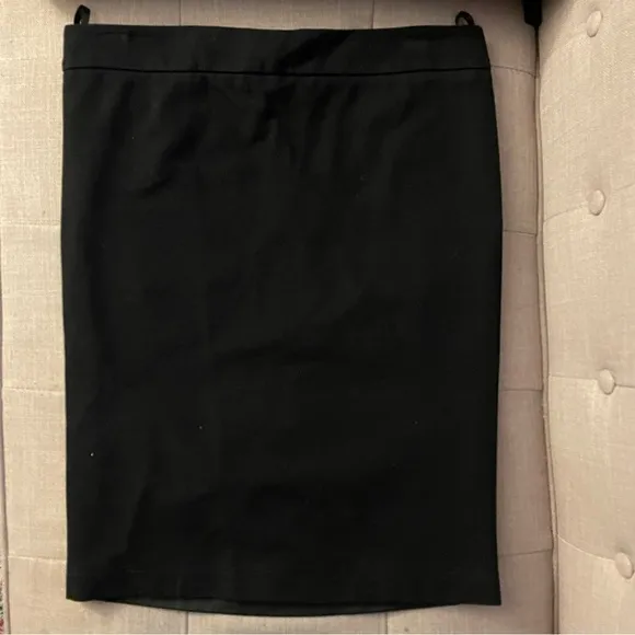 NWT $1055 Robert Cavalli Black Leather Panel Pencil Skirt Italian Size 40 U.S. 4