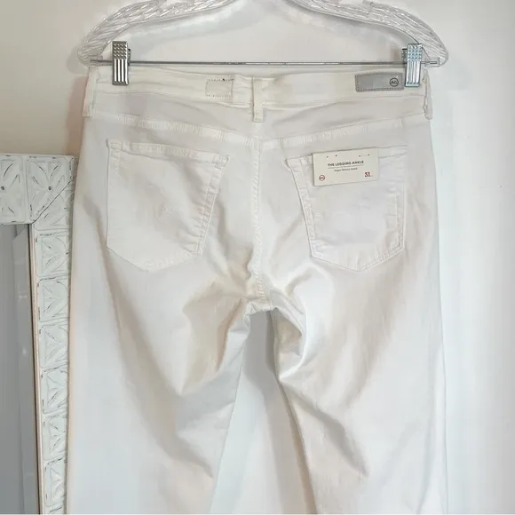 NWT Adriano Goldschmied White “The Legging Ankle” Super Skinny Jeans