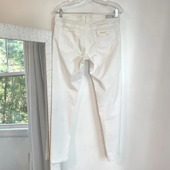 NWT Adriano Goldschmied White “The Legging Ankle” Super Skinny Jeans