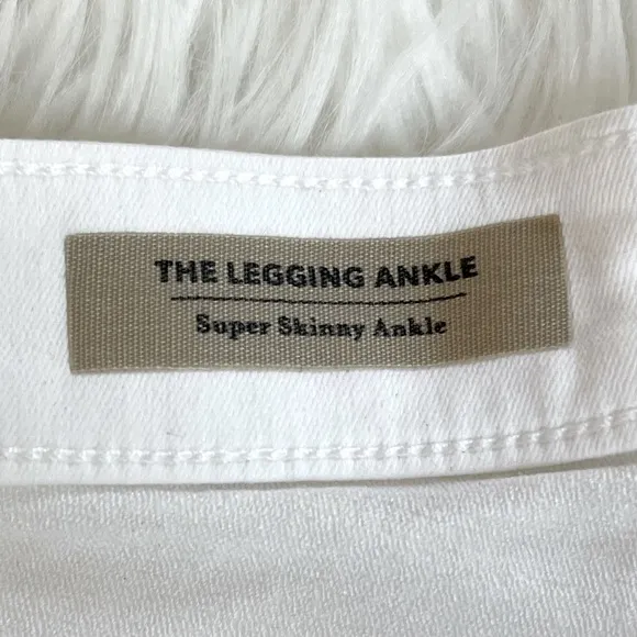 NWT Adriano Goldschmied White “The Legging Ankle” Super Skinny Jeans